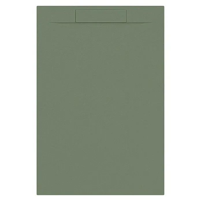 Allibert Douchevloer Luna - Beton, l x b: 120 x 80 cm, Eucalyptus groen