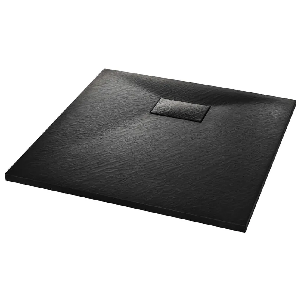 Douchebak 80x80 cm SMC zwart