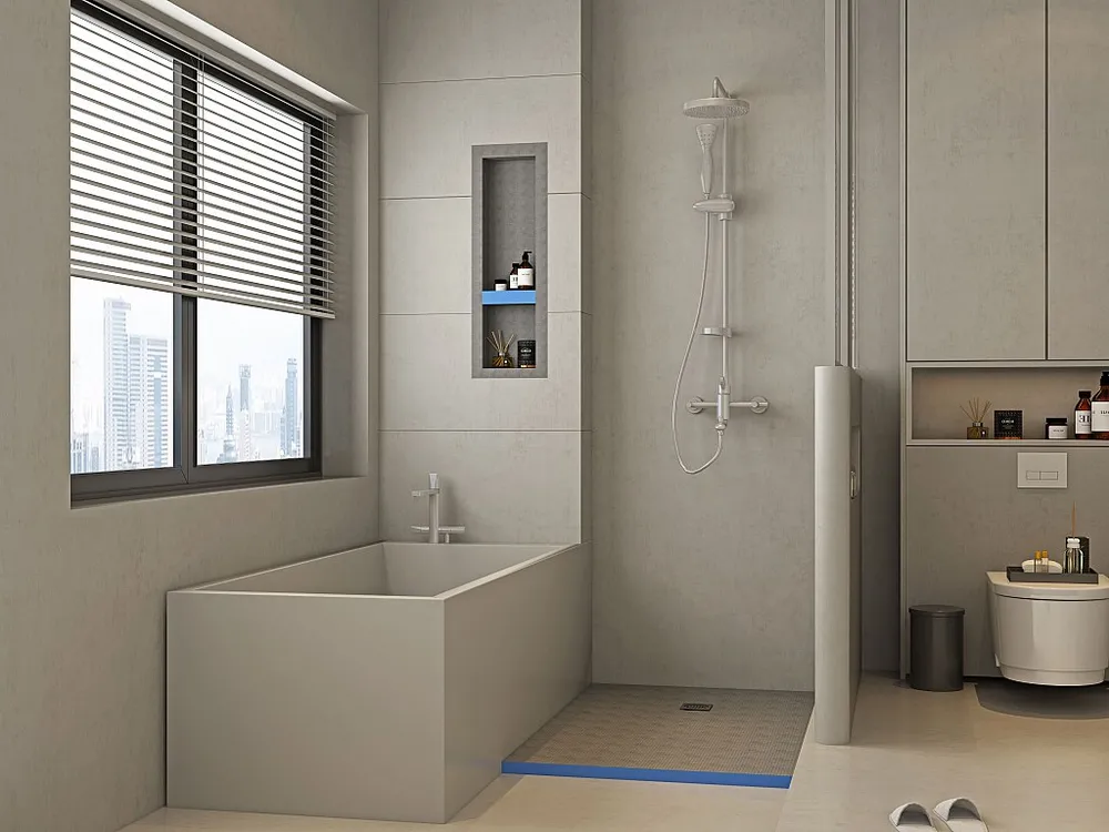 Douchebak om te betegelen DELOS 1400 x 900 x 40 mm