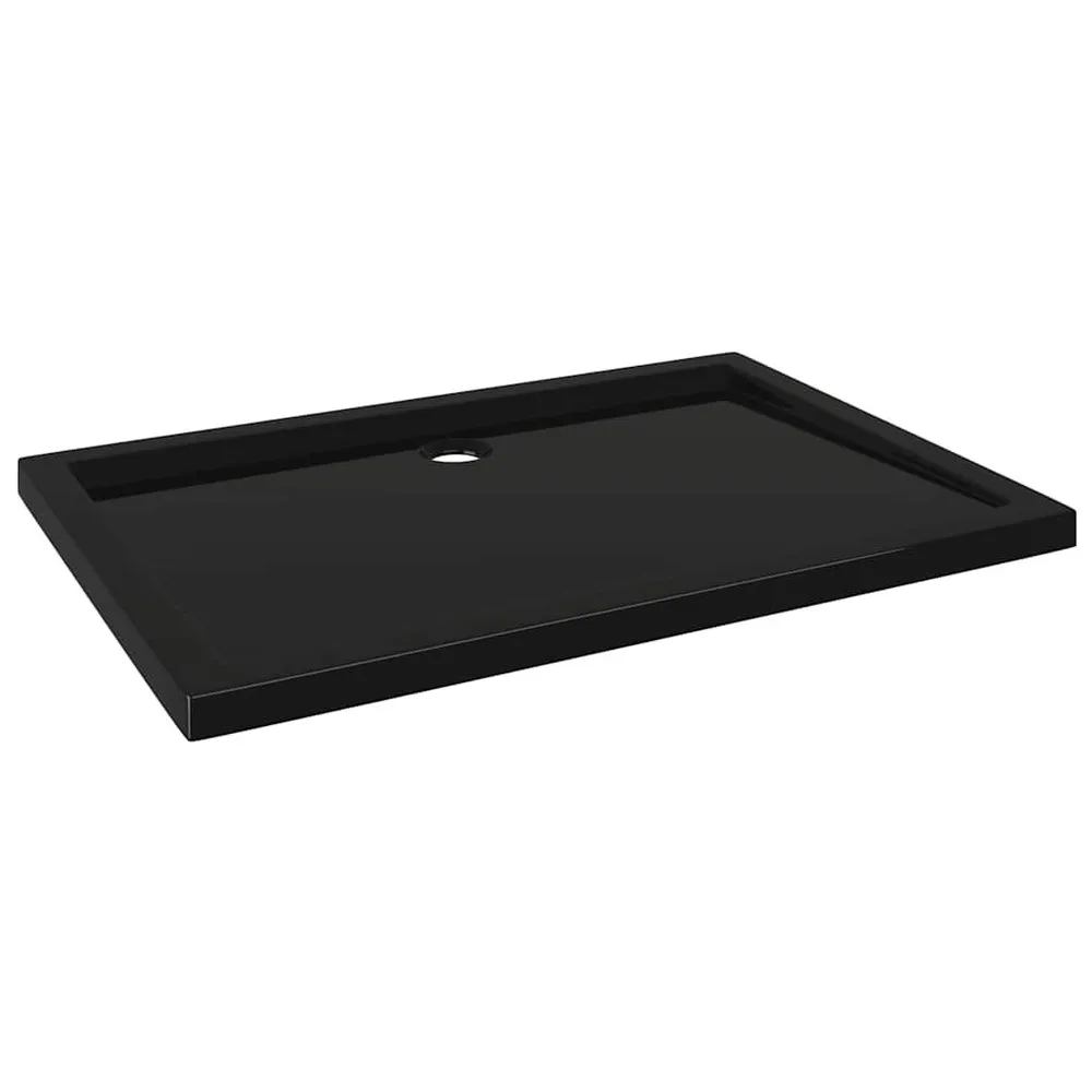 Douchebak rechthoekig 70x100 cm ABS zwart