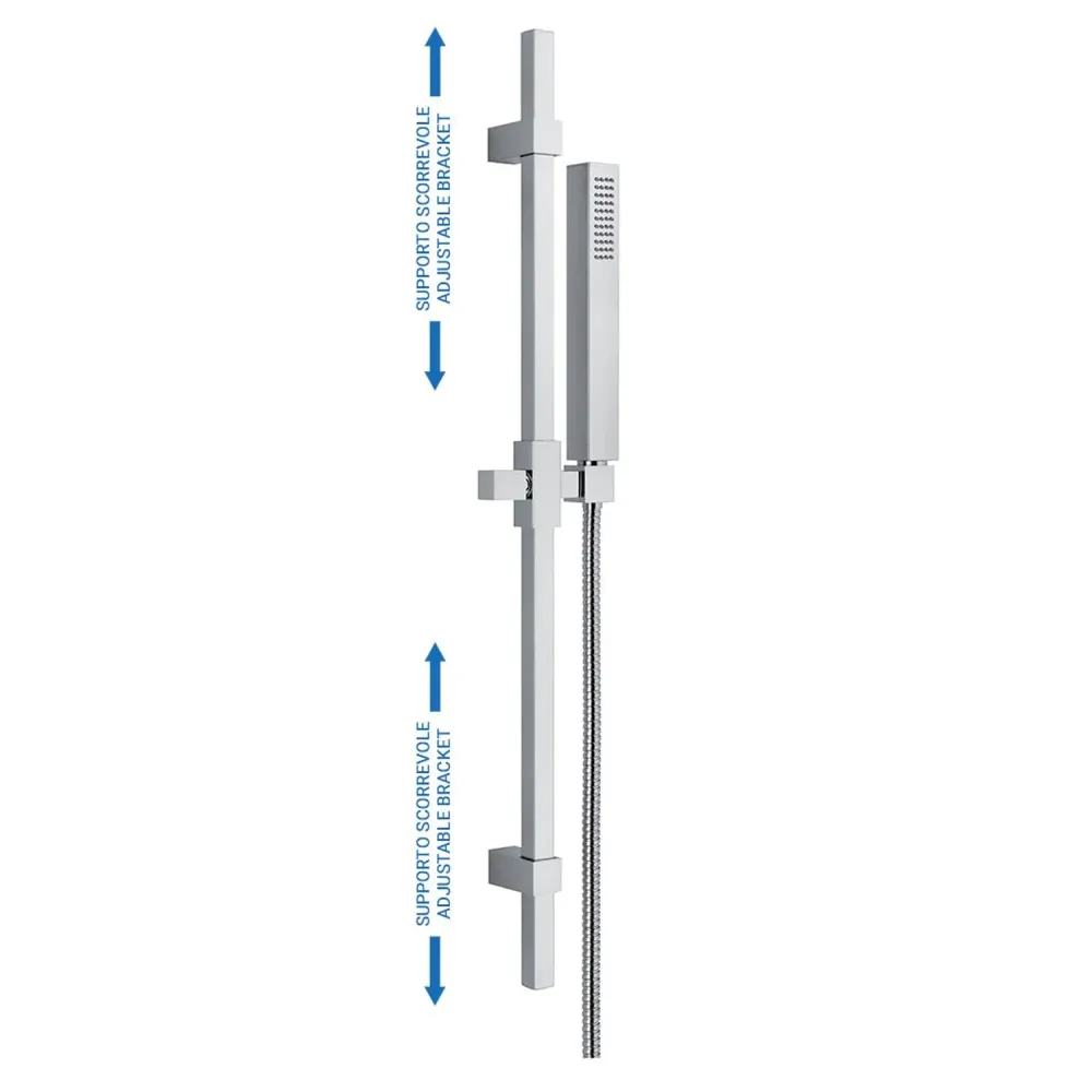 Glamour sliding door 18x18mm geel koper trendy and flexible showerhead