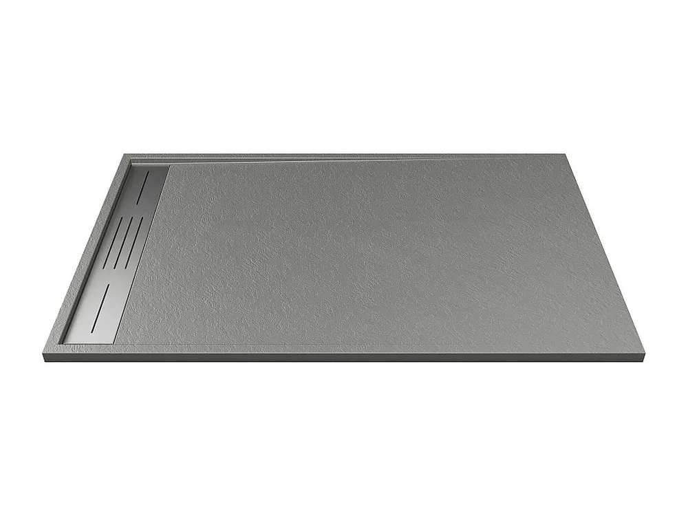Opzetdouchebak – Grijs – L140 x B90 cm – LYROSA