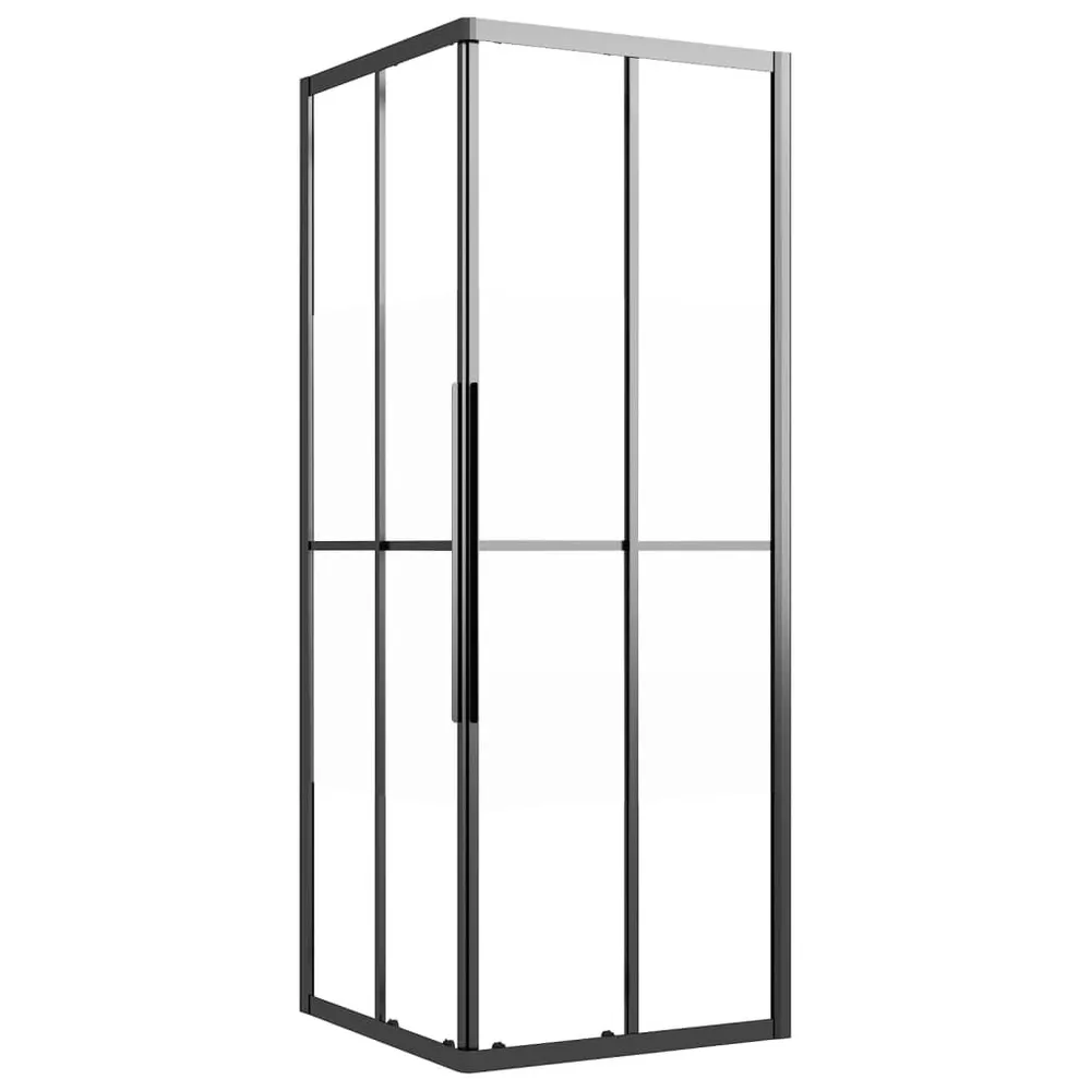 Douchecabine 70x70x180 cm halfmat ESG zwart