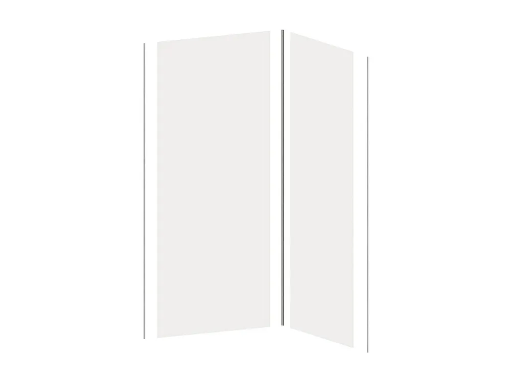 Set van twee douchewandpanelen inclusief profielen - 2x L90cm x H210 cm - Koop nu online
