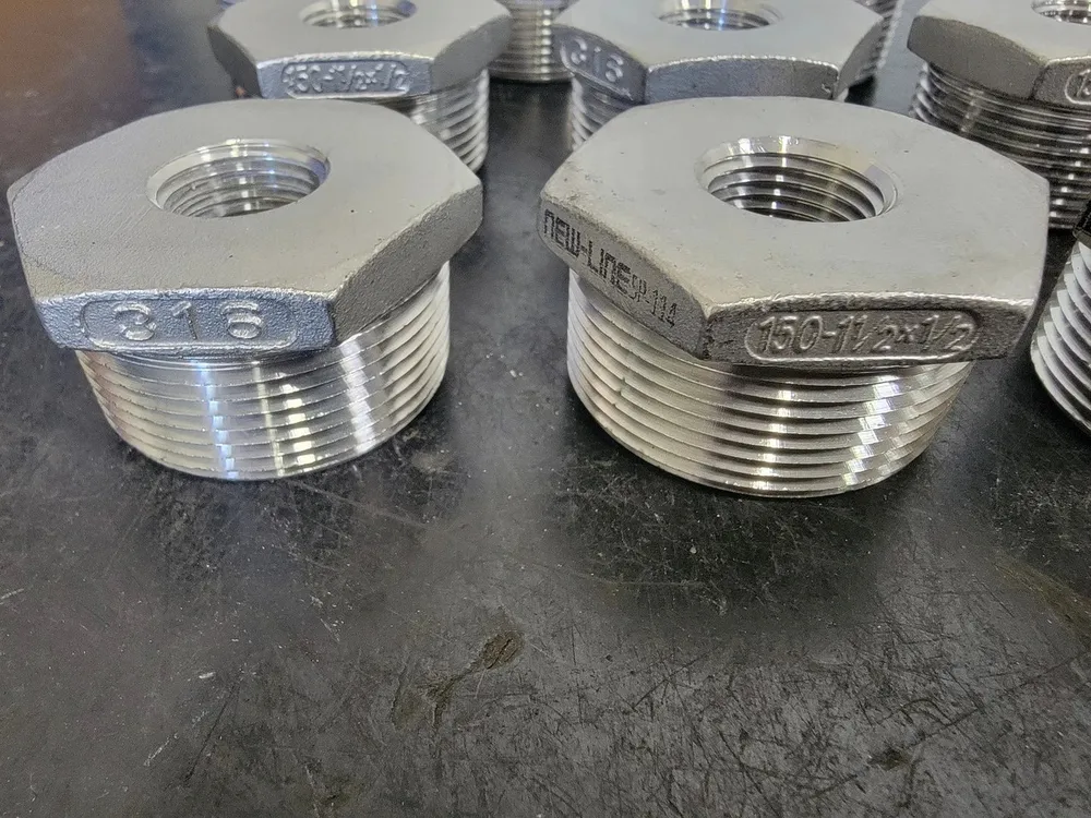 1-1/2" x 1/2" 316 Rvs Steel Hex Head Reducing Bushing SP-114