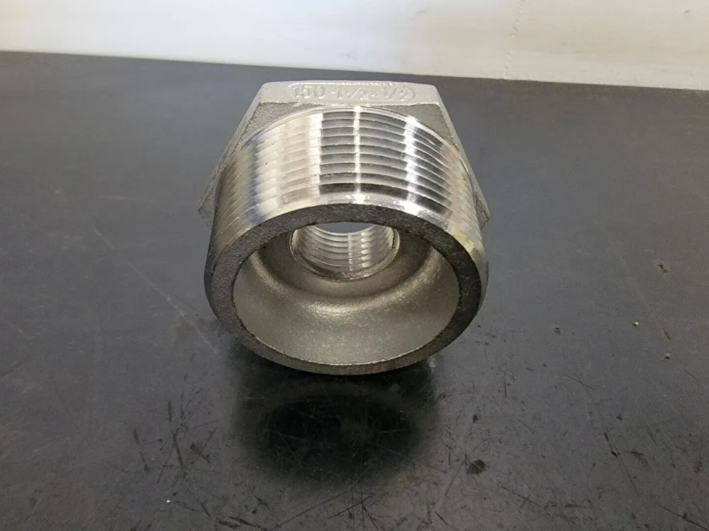 1-1/2" x 1/2" 316 Rvs Steel Hex Head Reducing Bushing SP-114