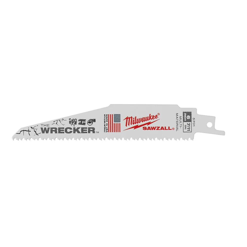 MILWAUKEE WRECKER™ 6" 7/11 TPI Multi-Material SAWZALL® Blade (25 PACK)