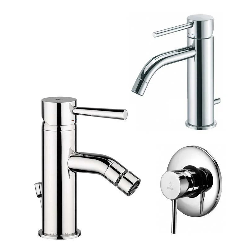 Paffoni Light mixer tap washbasin drain, bidet drain and shower