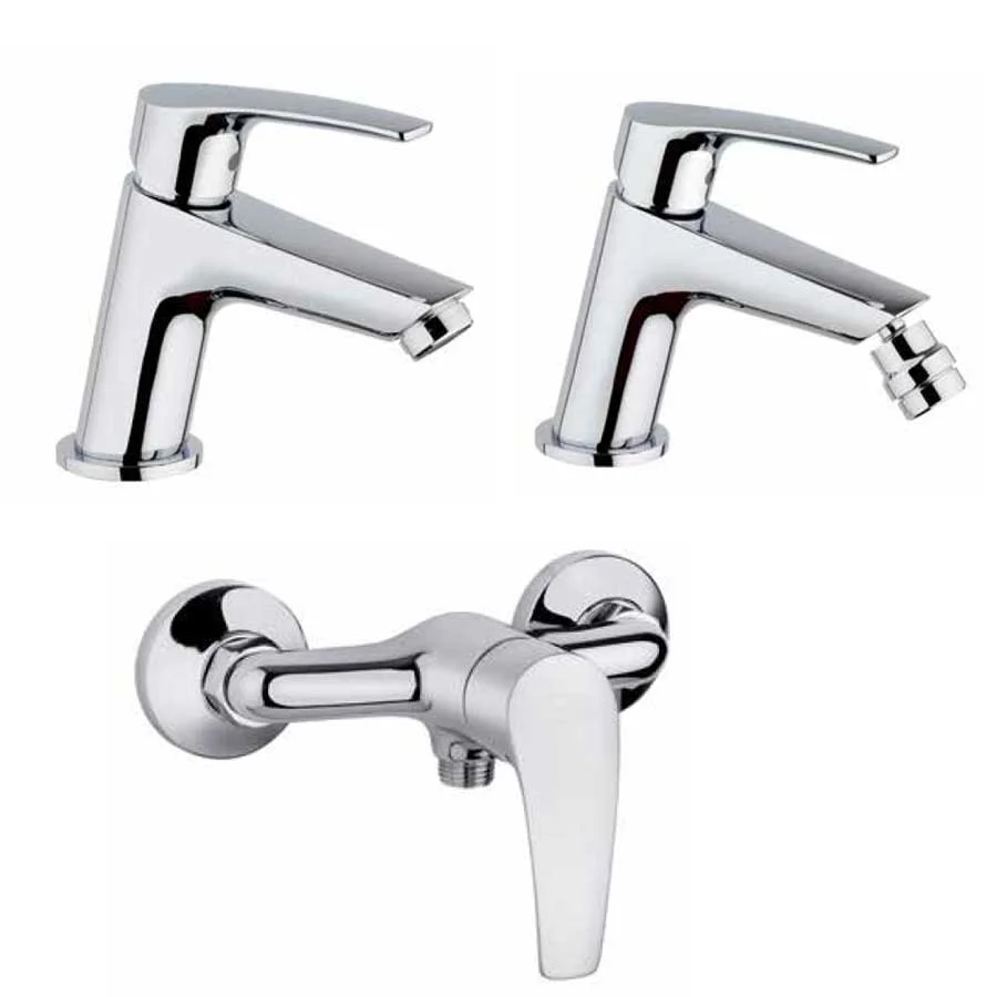 Set Taps Outdoor Shower, sink, metaalglans Bidet Drain and Pop-up from Hike collection Argo Rubinetterie