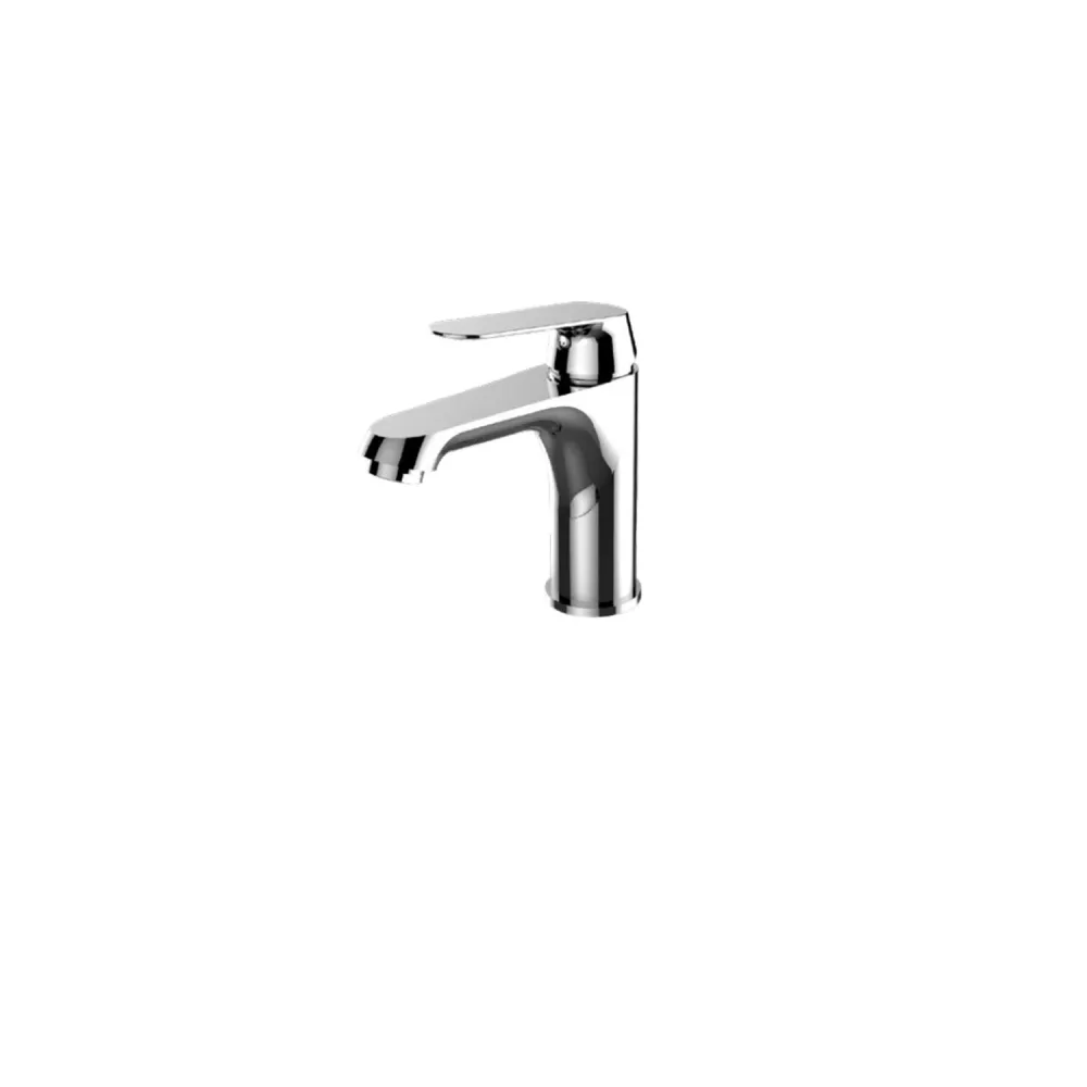 Single-lever geel koper chrome-plated basin mixer pop-up drain Sky Keller Taps series