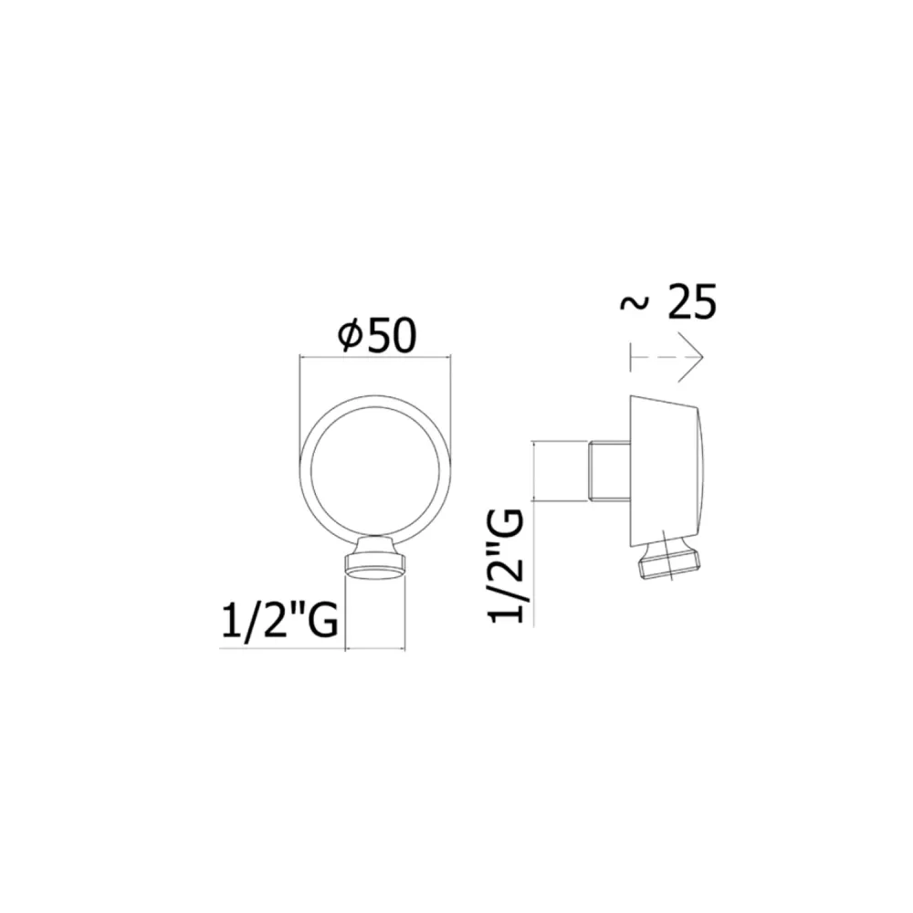 Wall water tap luxury metaal - Bronzed