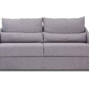 4-zits slaapbank van stof MAJESTY - Lichtgrijs - 160 cm - Matras 14 cm