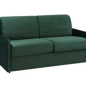 Vierzits express bedbank CALIFE - Boomgroen - 160 cm - Matras 18 cm