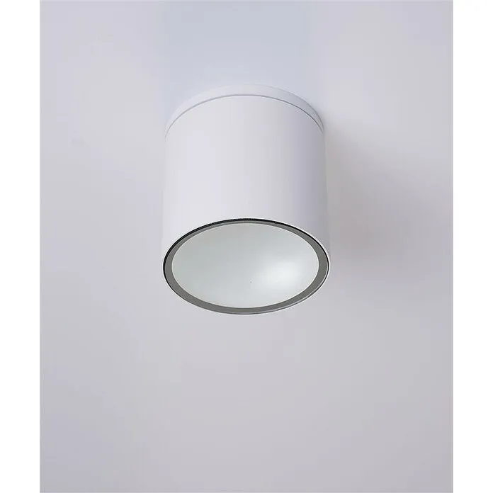 Moderne Plafond Searchlight Led-plafondlamp Trafalgar - Kleur behuizing: Wit, IP65