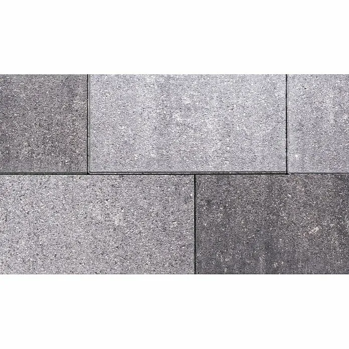 Decoupeer Betontegel Opritsteen Grijs/Zwart - Beton, l x b x d: 30 x 60 x 6 cm, Grijs Zwart