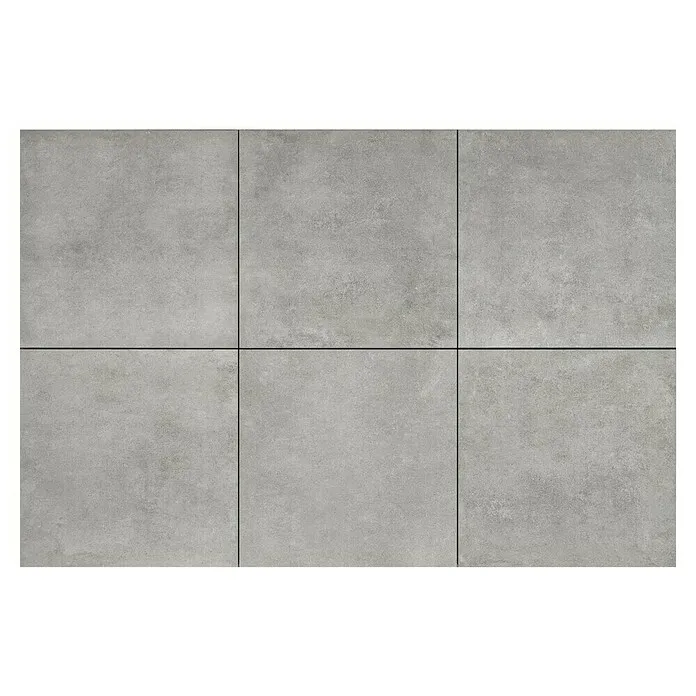Terrastegel 3+1 Beton Grijs - Beton, l x b x d: 60 x 60 x 4 cm, Grijs