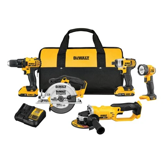 DEWALT 20V MAX* Overzichtelijk Cordless 5-Tool Combo Kit
