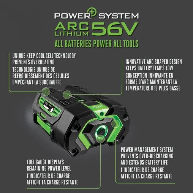 EGO Power+ BA2800T 5.0Ah Battery and CH2100 Conventioneel Charger Set