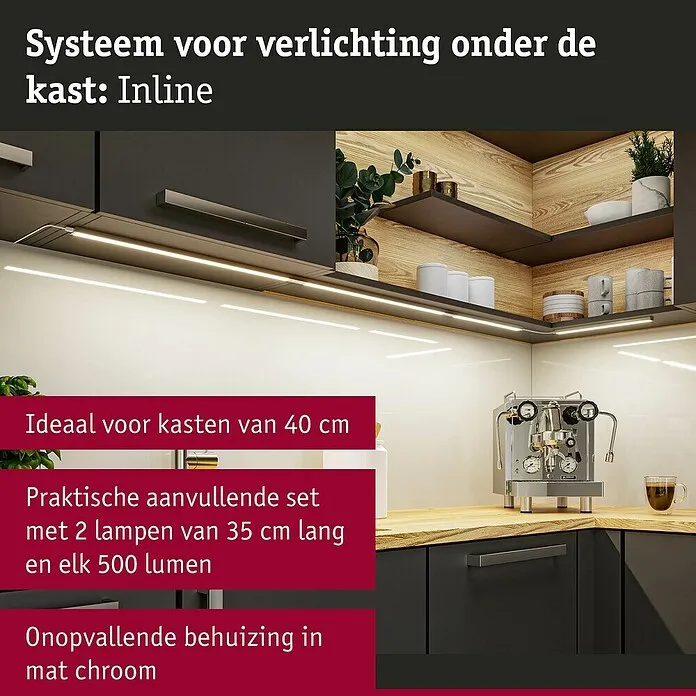 Paulmann Uitbreidingsset - 26 x 11 mm, Chroom CE Goedgekeurd