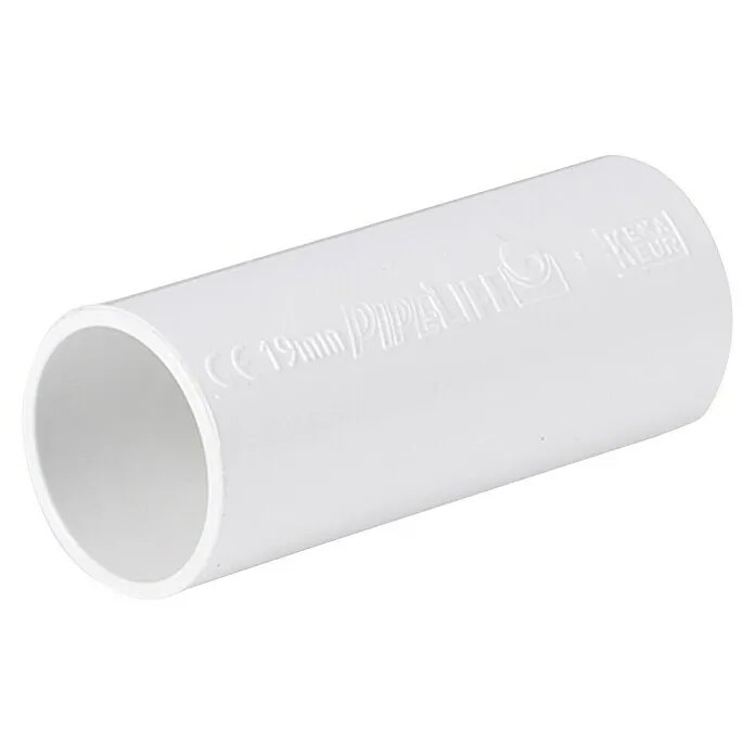 Ronde Pvc-sok 3/4 - Vinyl, Wit