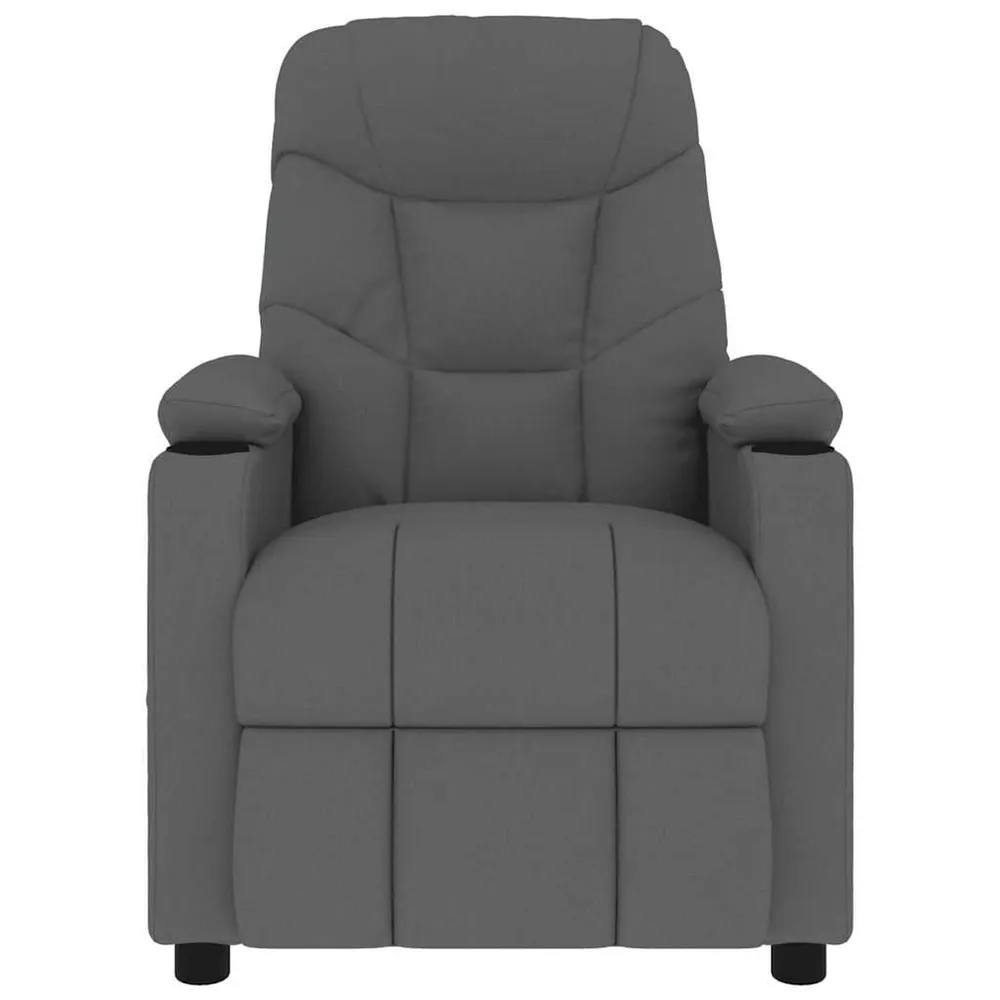 Massagestoel stof donkergrijs met 2 Accu's en Lader