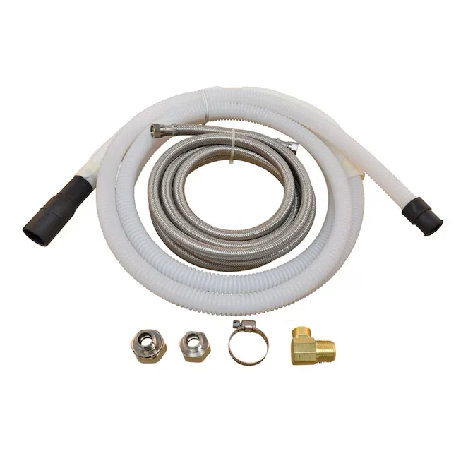 Eastman 10-ft 1/2 - Fip Inlet x 3/8 - Od Outlet Corrugated VINYL Dishwasher Connector