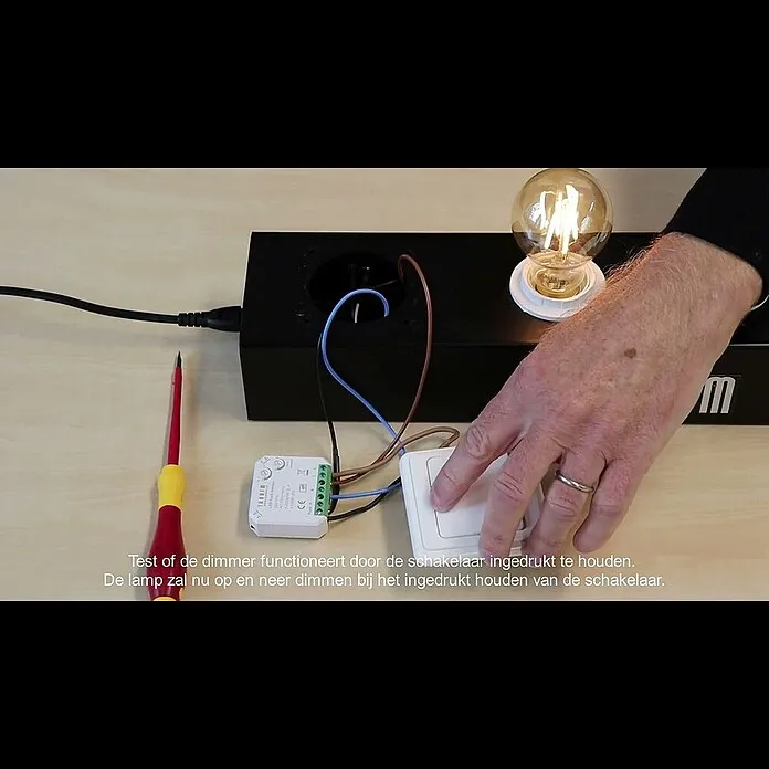 Tradim Led-dimmer - Wit, Kunststof