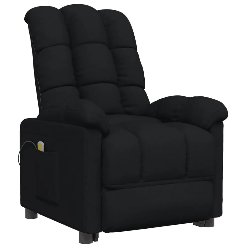 Compact Massagestoel stof zwart