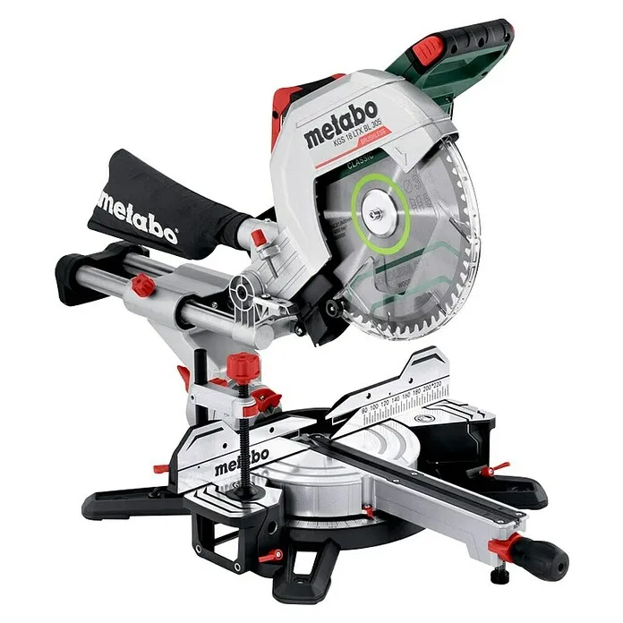 Metabo Accu-afkortzaag met trekfunctie KGS18 LTX BL 305 - 18 V, Diameter zaagblad: 305 mm, Onbelast toerental: 3.700 tpm