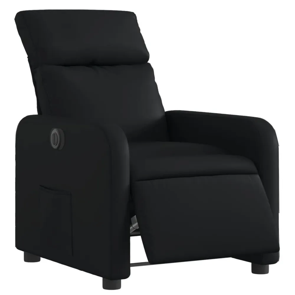 Multifunctioneel Fauteuil elektrisch verstelbaar kunstleer zwart