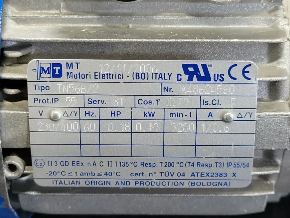 0.18 HP Servo Motor TN56B/2