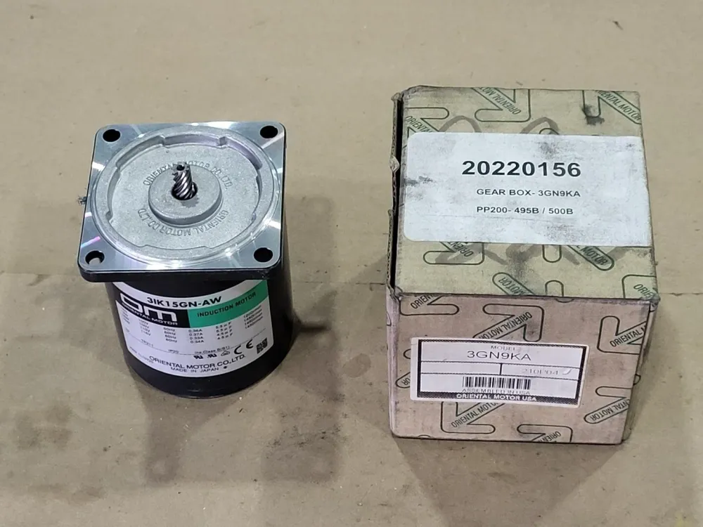 15W Induction Motor 31K15GN-AW w/ 9:1 Gear Head 3GN9KA