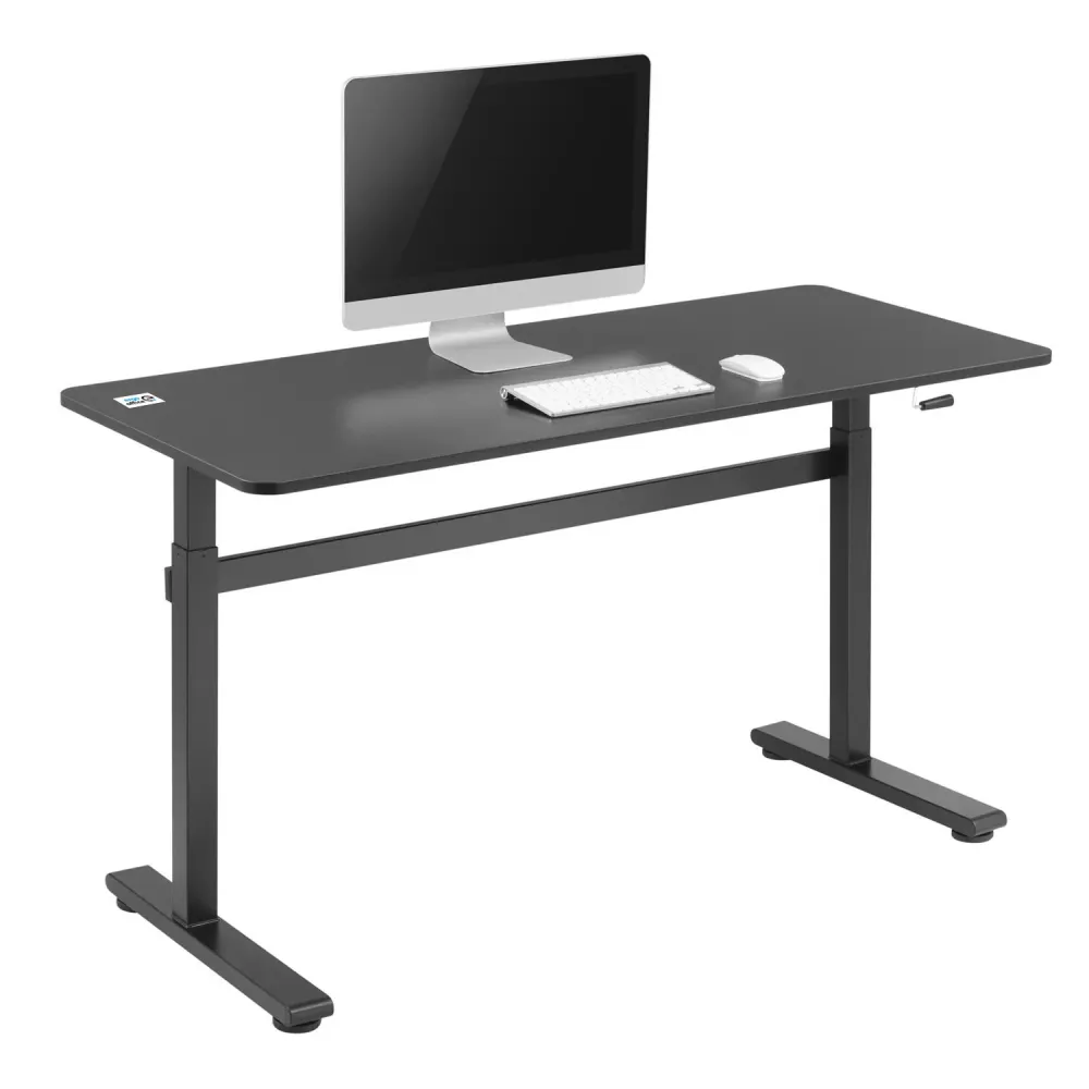 Ergo Office - Zit-sta bureau 140x60cm Zelf hoogte verstelbaar bureau max. 117cm | Ergonomische tafel Belastbaar tot 40kg Z...