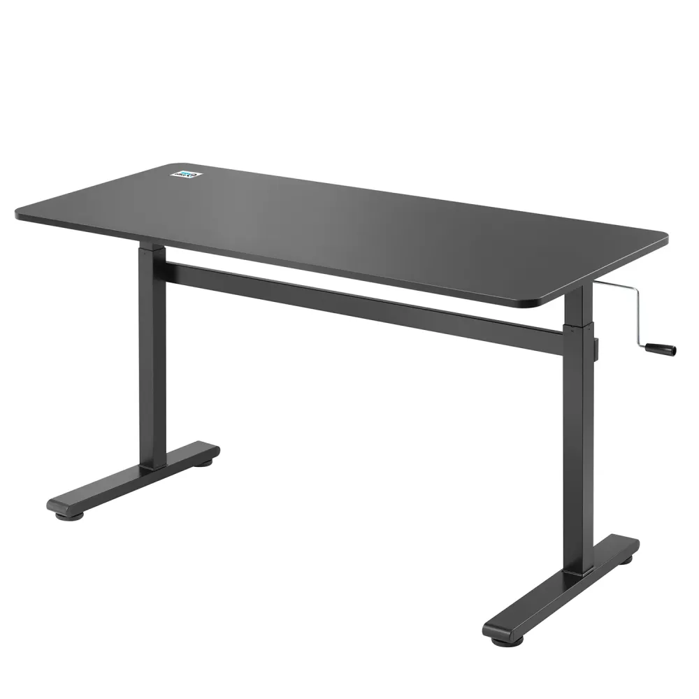 Ergo Office - Zit-sta bureau 140x60cm Zelf hoogte verstelbaar bureau max. 117cm | Ergonomische tafel Belastbaar tot 40kg Z...