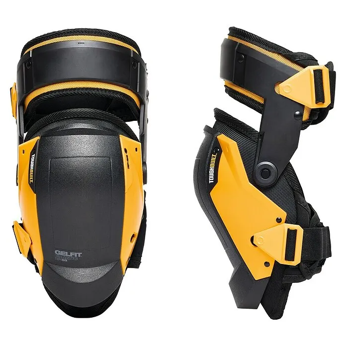 ToughBuilt Kniebeschermers - Zwart/Geel, Rond
