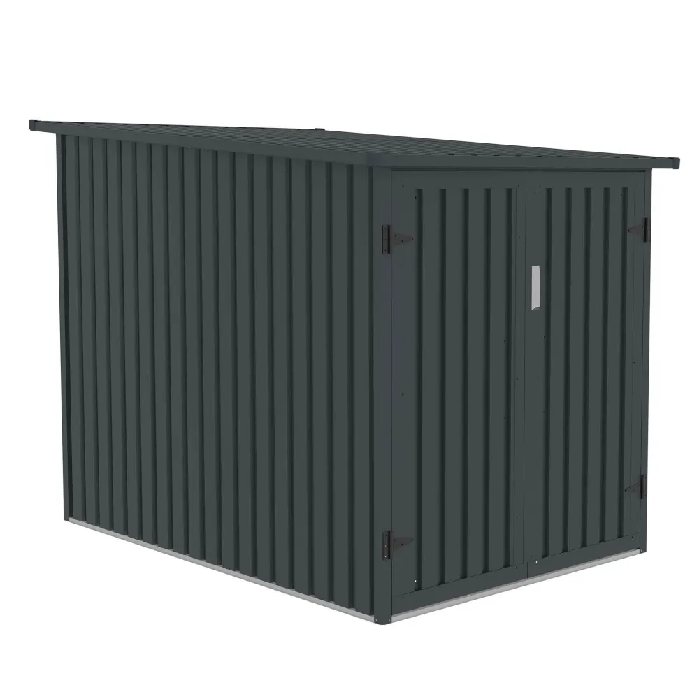 Fornorth Bike Shed Two Bikes 142x198x157cm, Dark grey