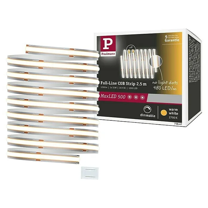 Paulmann MaxLED 500 Basisstel - 250 cm, 15 W, Knus wit