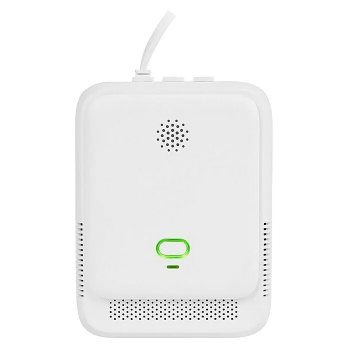 Gassensor met Alarm Gasmelder - Alarmsignaal: 85 dB, l x b x h: 3,3 x 8,6 x 3,3 cm, Wit