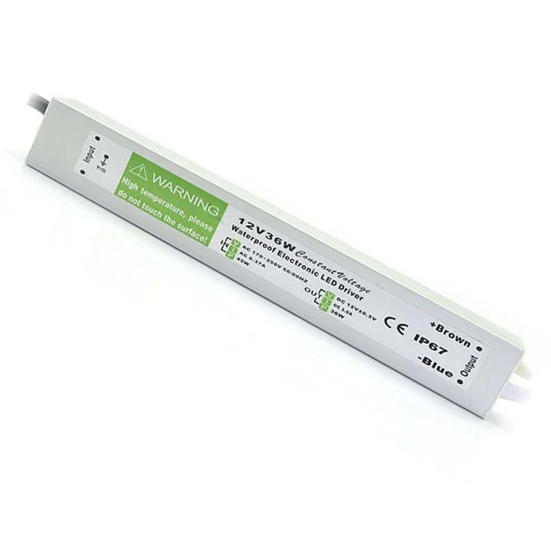 IP67 LED-stripvoeding 12V 36W~3359