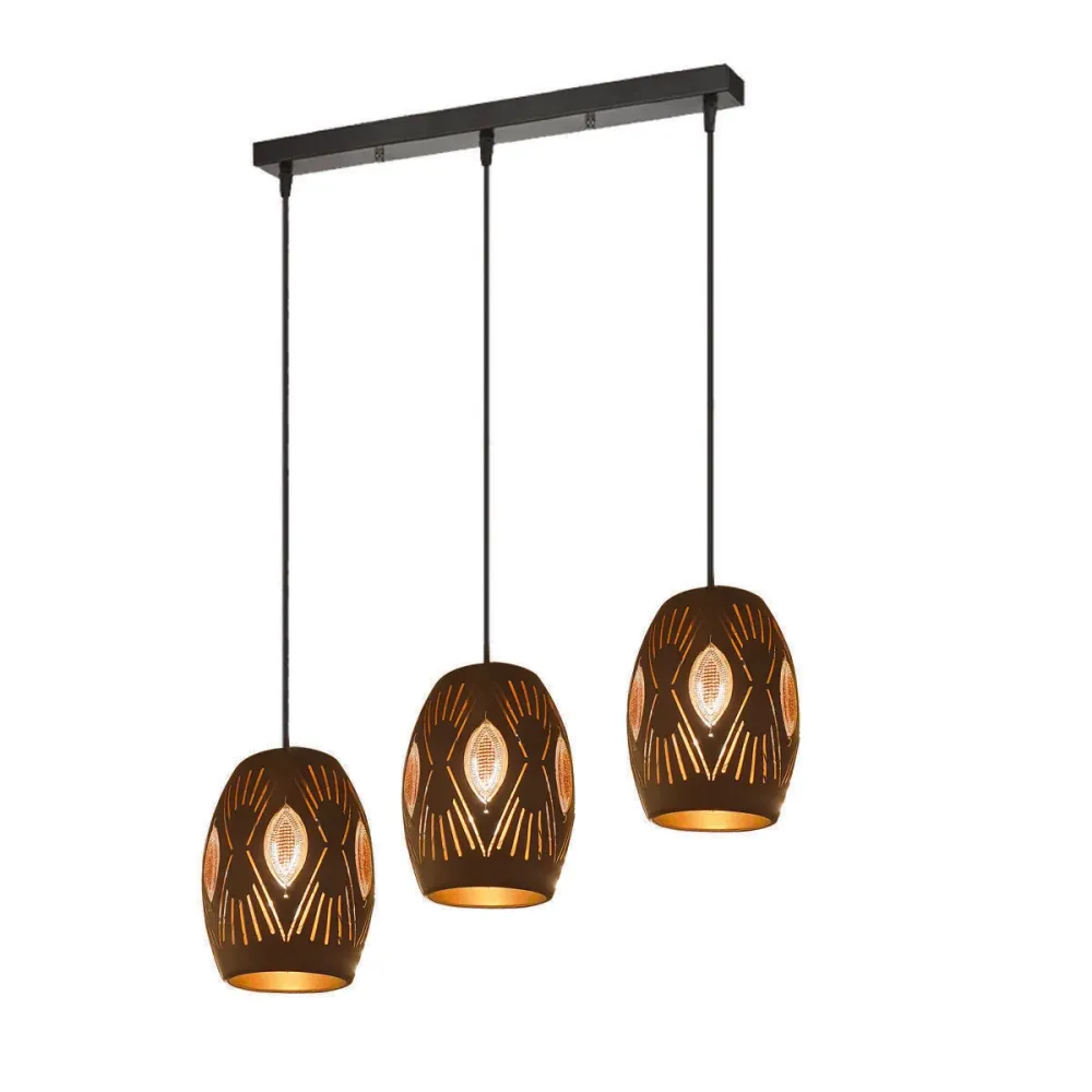 Moderne plafondlamp met 3 koppen, kroonluchter en hanglamp~2549 LEDSone UK Ltd