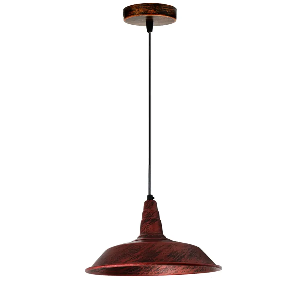 Vintage industriële retro loft plafondlamp, nieuwe moderne hanglamp met kap ~ 2703