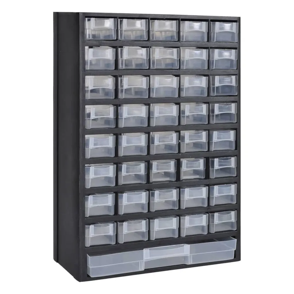 Modulaire Gereedschapskist kunststof met 41 lades