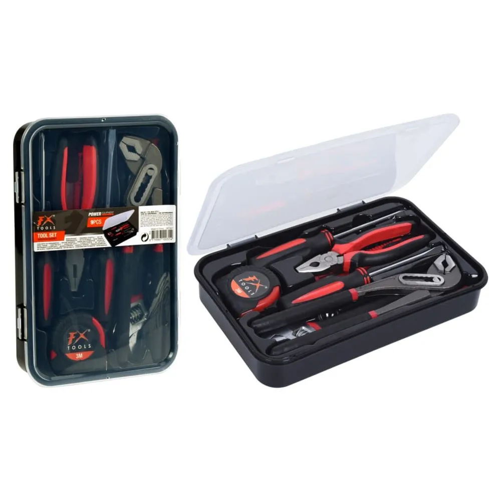 Industrieel Zwaar FX-Tools 9-delige Gereedschapsset koffer