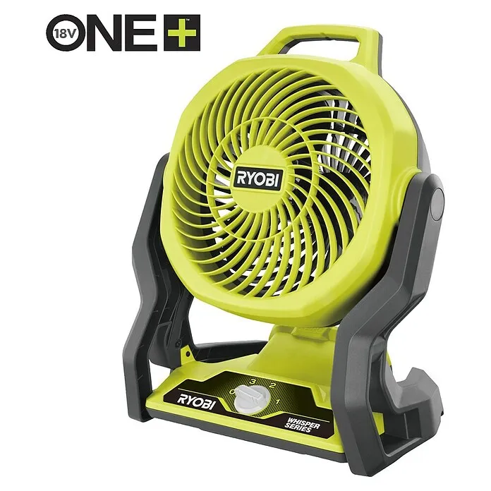 Ryobi ONE+ Accuventilator - 18 V, Excl. accu met Pollenfilter