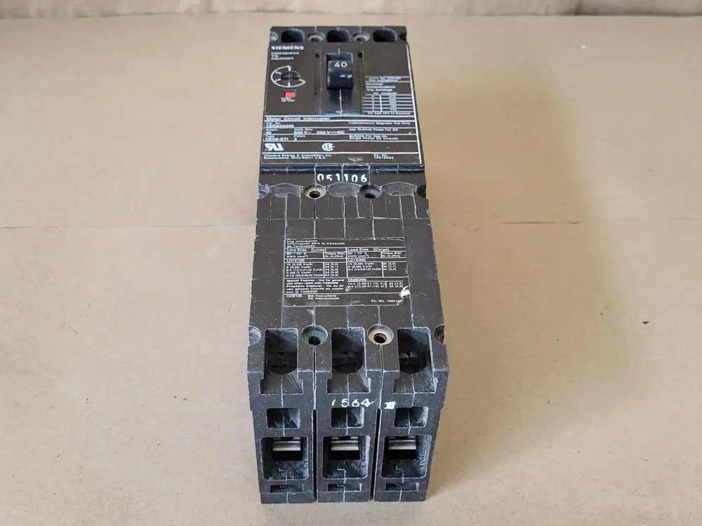 40 Amp, 3 Pole, 600 Volts Circuit Breaker CED63A040