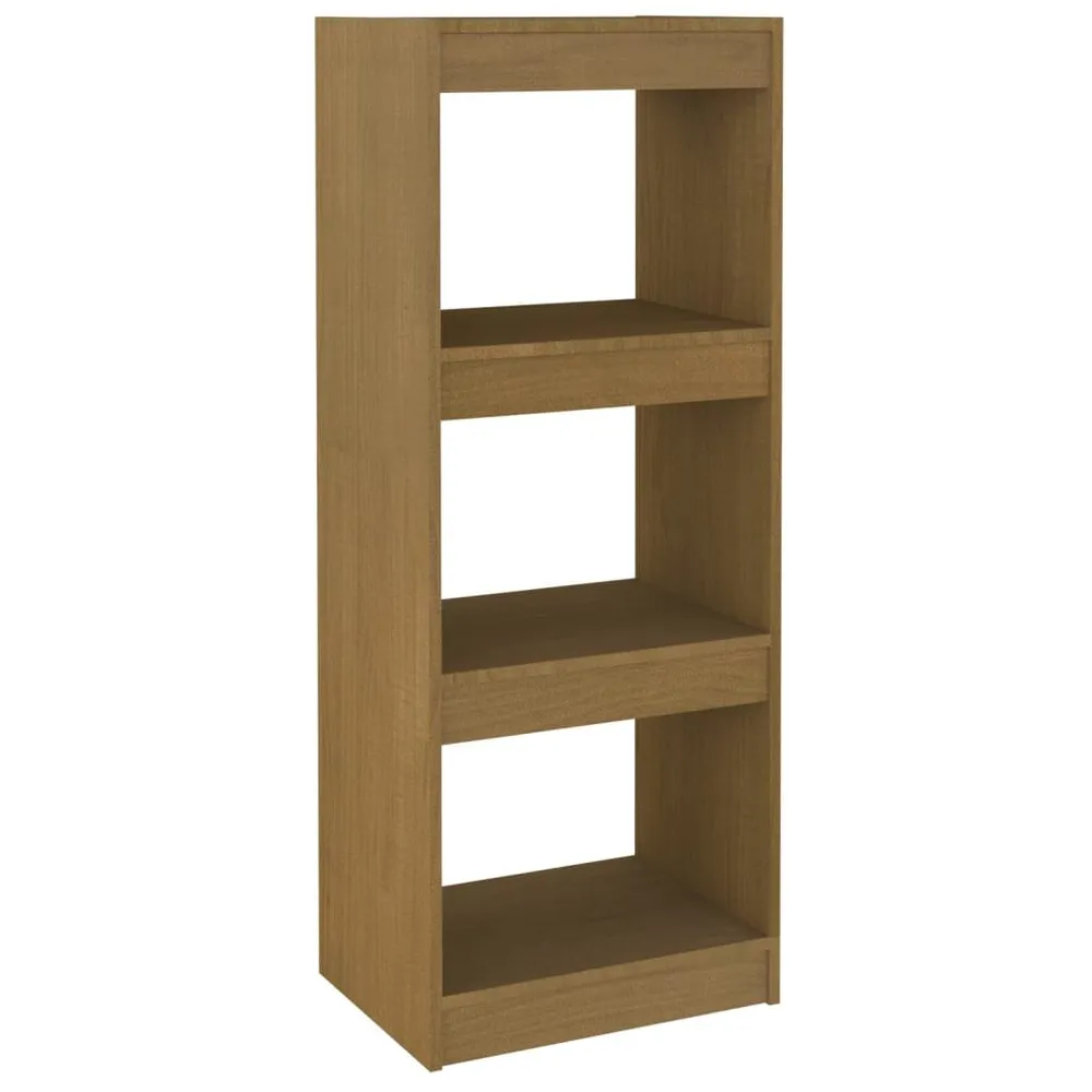 Boekenkast/kamerscherm 40x30x103,5 cm grenenhout honingbruin