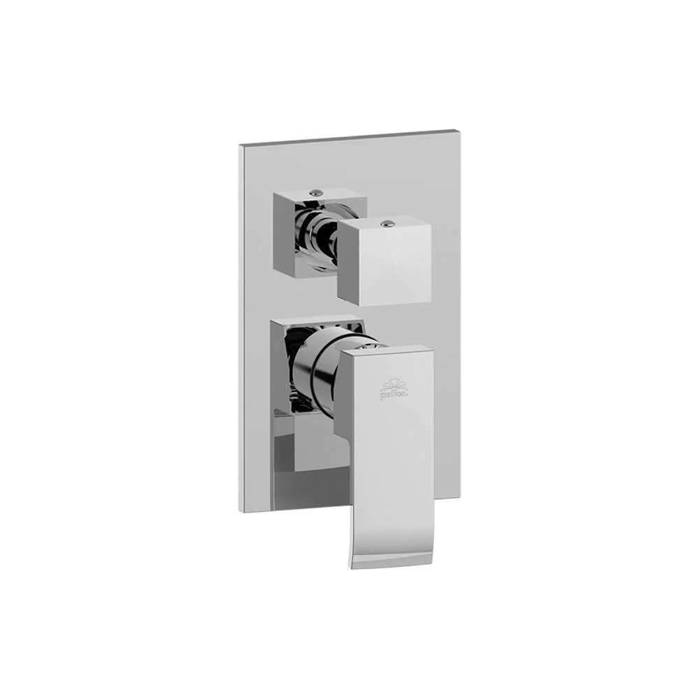 Built- shower mixer diverter 3 outlets ELLE series model EL019CR/M verchroomd Paffoni