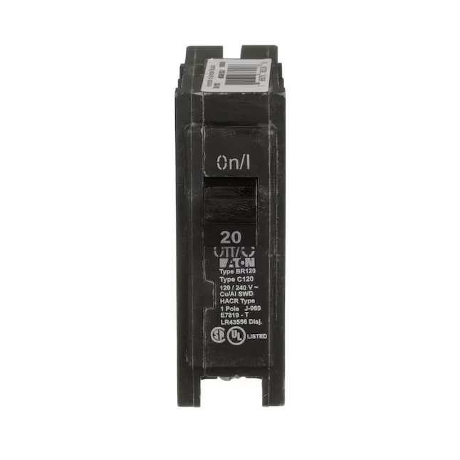 Eaton Type BR 20-Amp 1-Pole Basis Trip Circuit Breaker