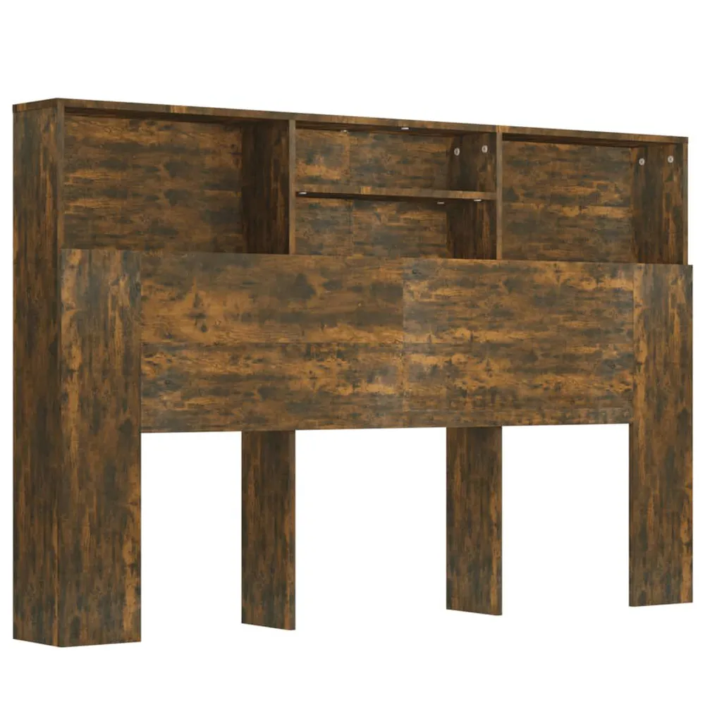 Hoofdbordkast 160x19x103,5 cm gerookt eikenkleurig
