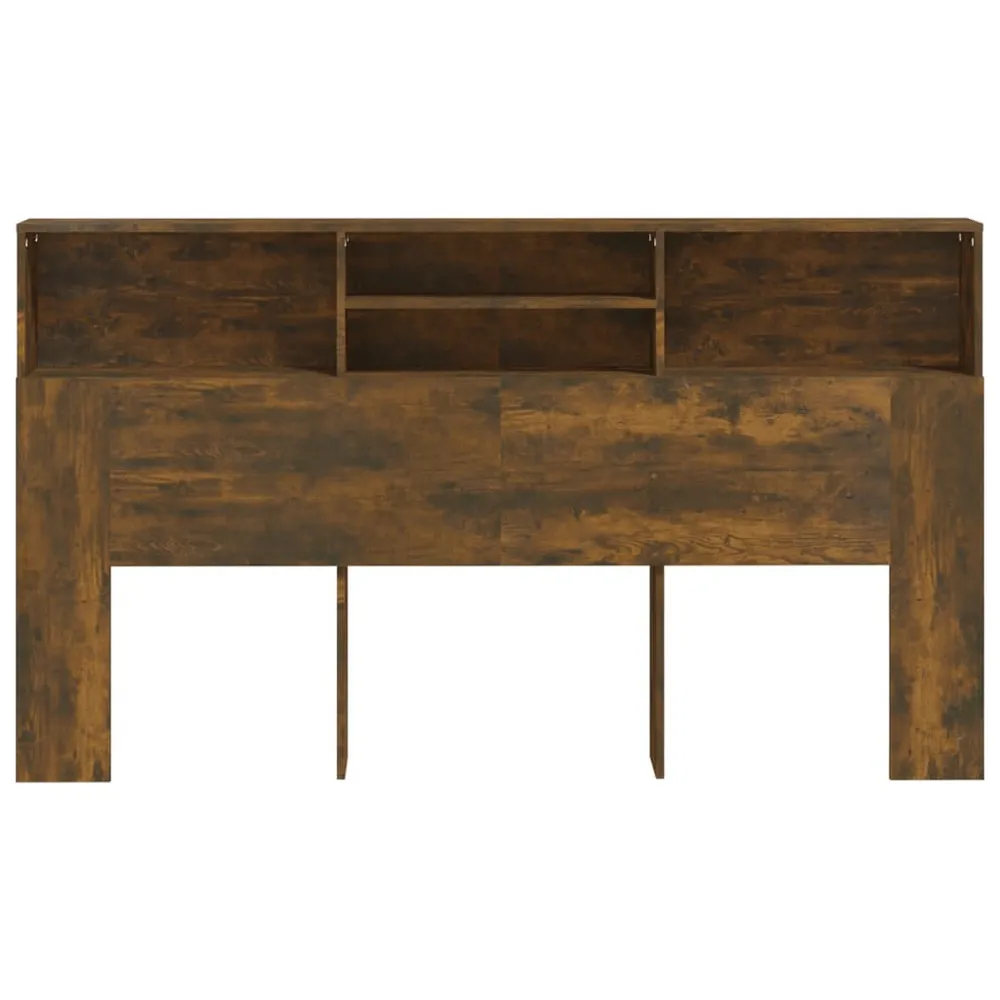 Hoofdbordkast 180x19x103,5 cm gerookt eikenkleurig